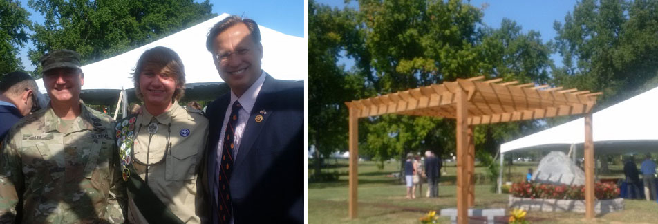 Pergola in Veterans Arboretum